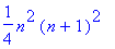 1/4*n^2*(n+1)^2