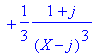 1/9*(j+5)/(X+1+j)+1/9*(2*j-11)/(X+1+j)^2-1/3*j/(X+1...