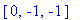 vector([0, -1, -1])