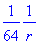 1/64*1/r