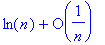 ln(n)+O(1/n)