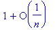 1+O(1/n)