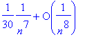 1/30*1/(n^7)+O(1/(n^8))