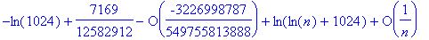-ln(1024)+7169/12582912-O(-3226998787/549755813888)...