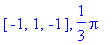 vector([-1, 1, -1]), 1/3*Pi