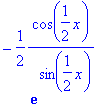 -1/2/exp(sin(1/2*x))*cos(1/2*x)