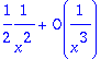 1/2*1/(x^2)+O(1/(x^3))